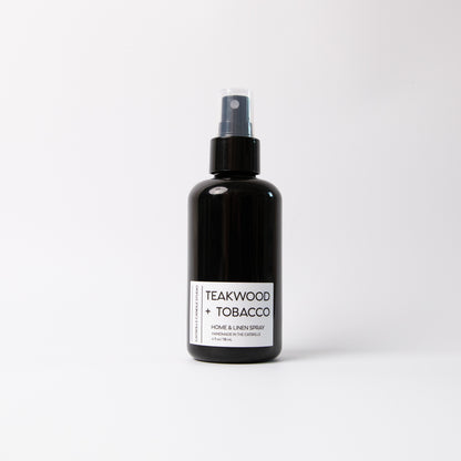 Teakwood + Tobacco - Home + Linen Spray